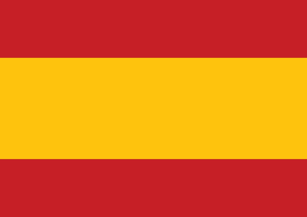 Spain Flag and Map Country Shape Idea Design